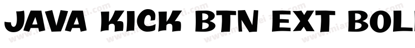Java Kick BTN Ext Bold字体转换